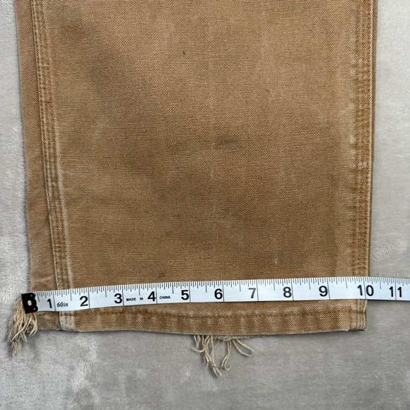 Vintage Carhartt B11 Brn Canvas Carpenter Pants Men's Sz 36x32 USA Made - Picture 11 of 11